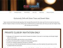 Tablet Screenshot of clubcannabisbarcelona.com